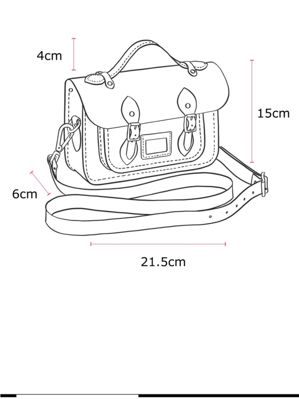 The Cambridge Satchel Company -The Mini in Oxblood - Picture 12 of 14
